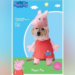 Peppa Pig Pink & Red Dog Character Costume Size Medium